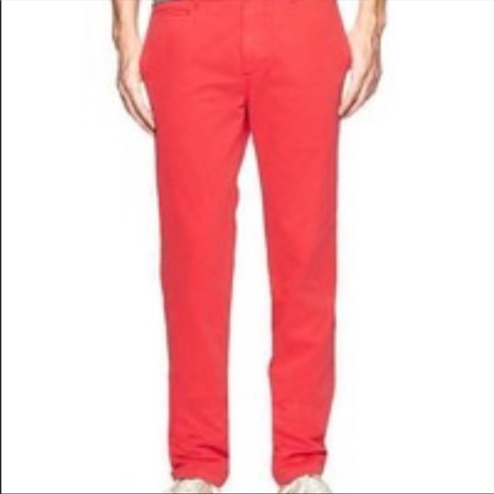 Gap The lived in slim chino in faded red Sz 31 - Picture 2 of 8